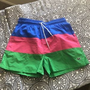 Lacoste swim trunks